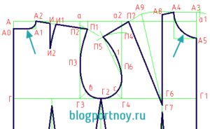 Схема обработки воротника с отрезной стойкой