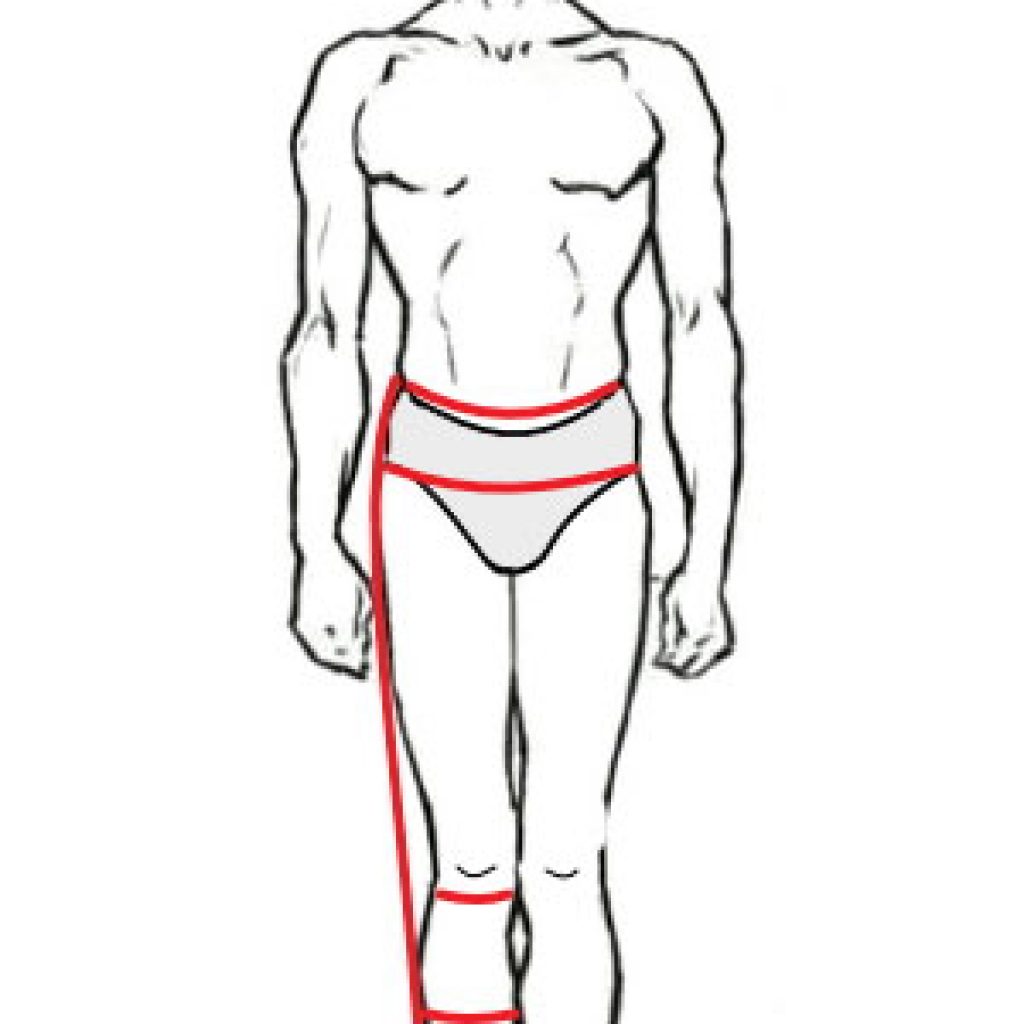Снятие мерок для мужских брюк