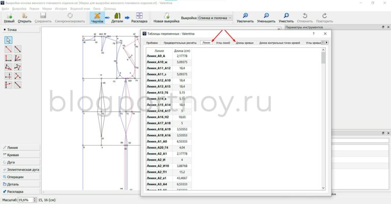 Файлы выкроек для программы валентина