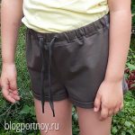 Выкройка детских шорт