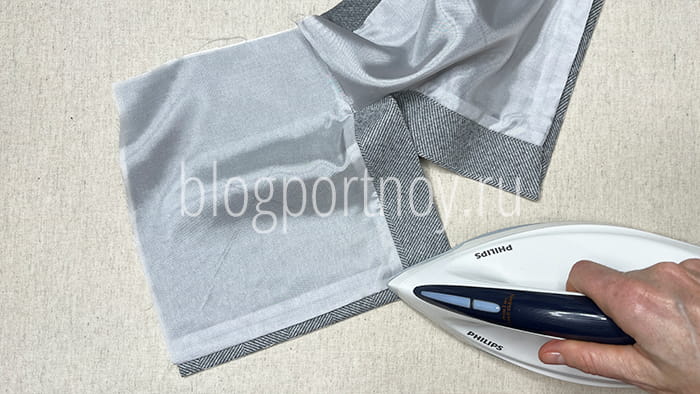 Обработка шлицы с подкладкой в пиджаке, пальто или юбке