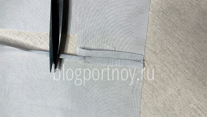 Обработка шлицы с подкладкой в пиджаке, пальто или юбке